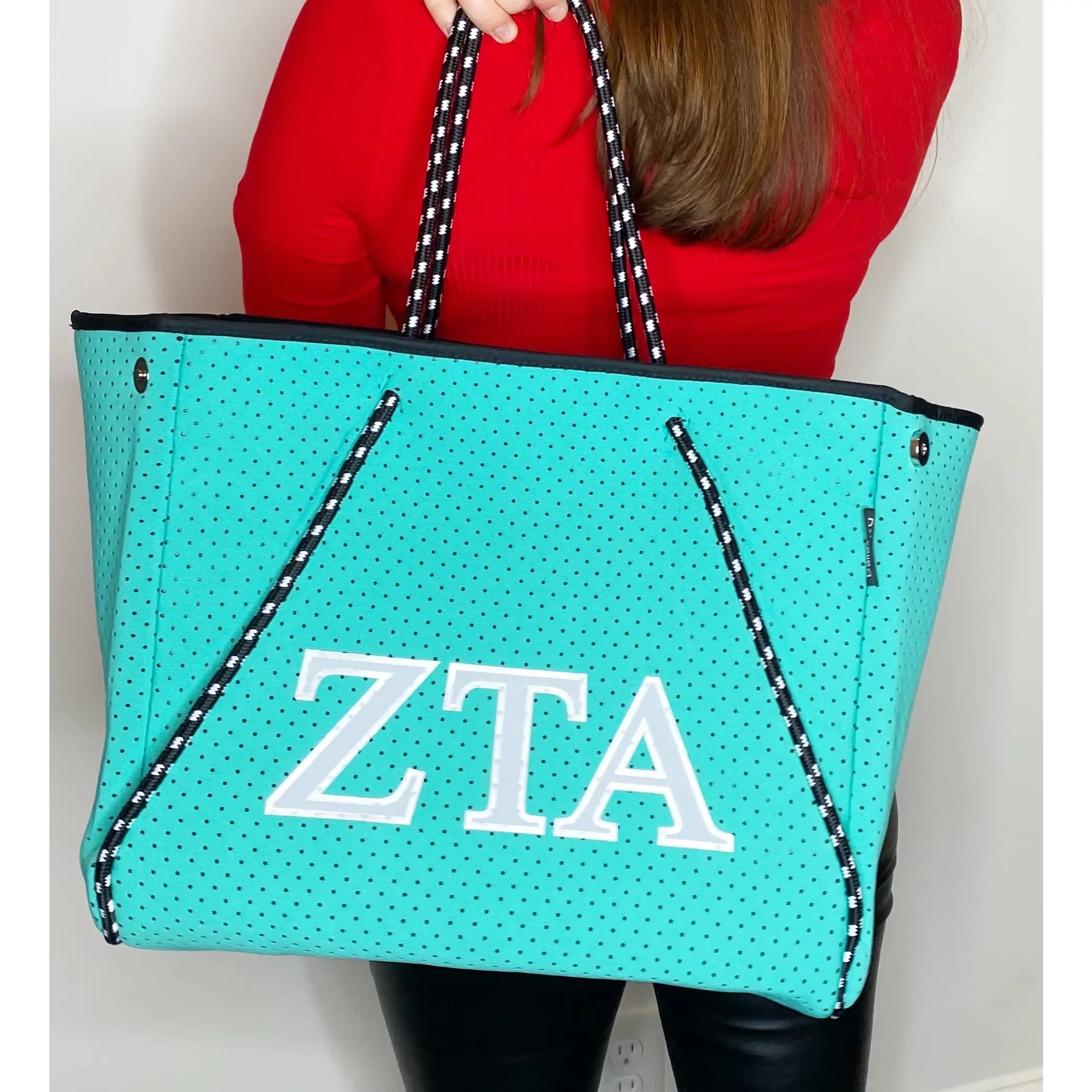 DH Sorority NEVERFULL Neoprene Greek Chic Tote Bag