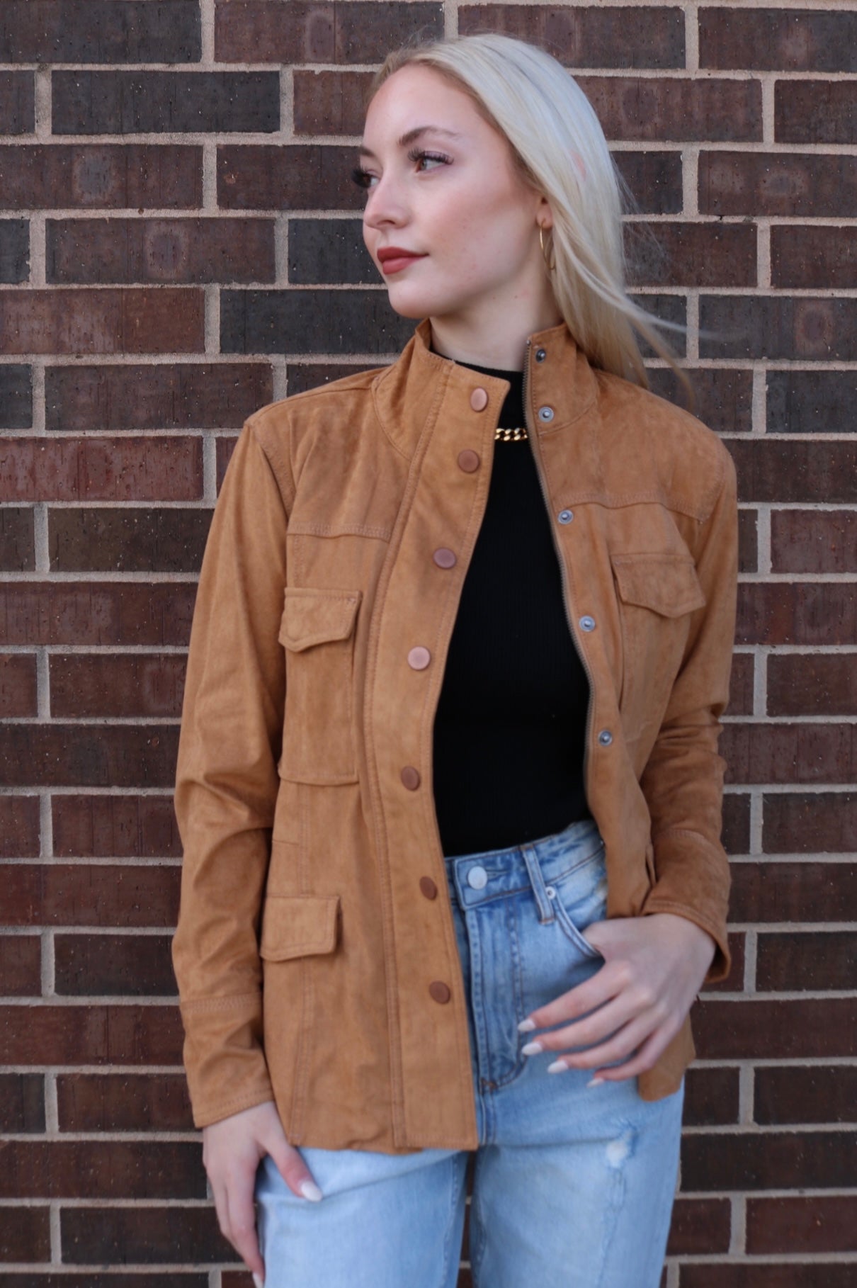 DEAR JOHN Fringe LEVI Suede Jacket