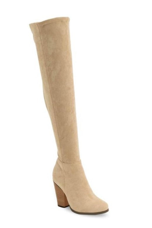 KAT Suede Over the Knee Sock Boot