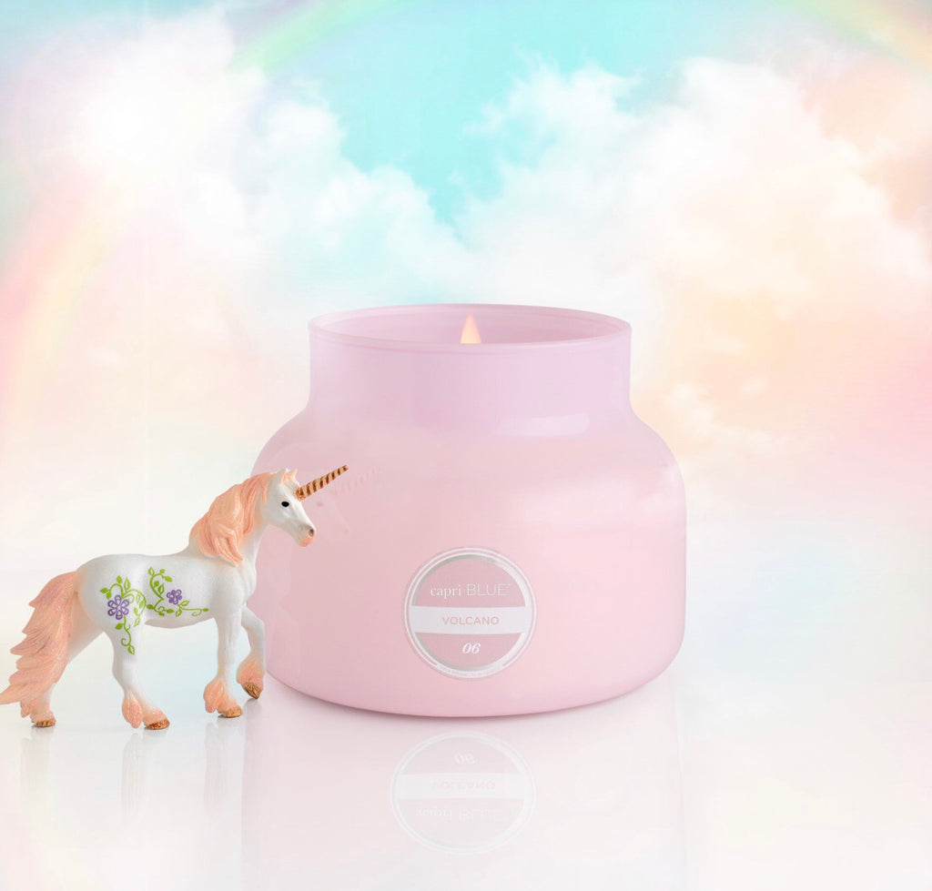 CAPRI BLUE Volcano 19 oz. BUBBLEGUM PINK Jar Candle