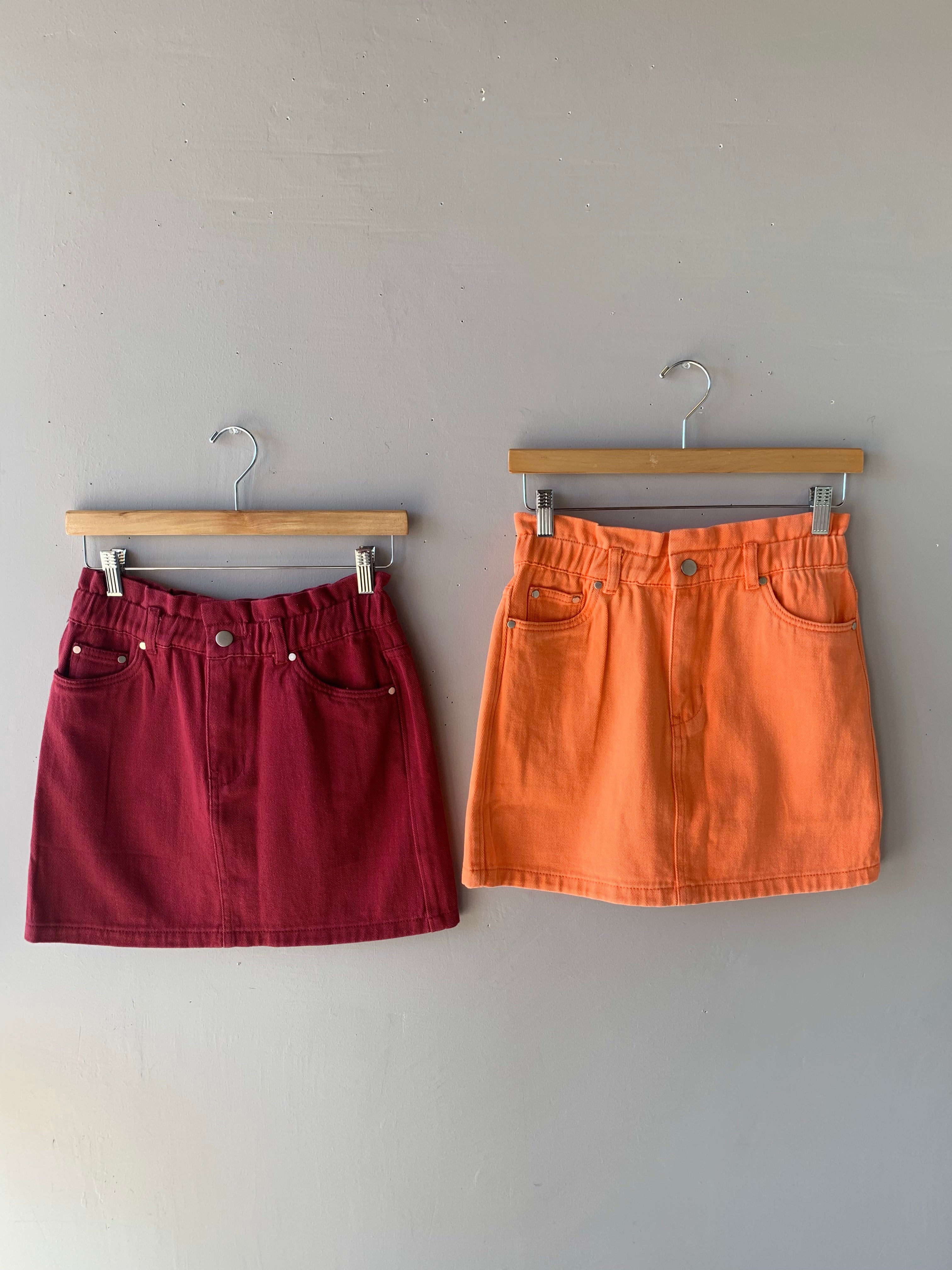 WISHLIST Gathered VICTORIOUS HiWast Denim Skirt