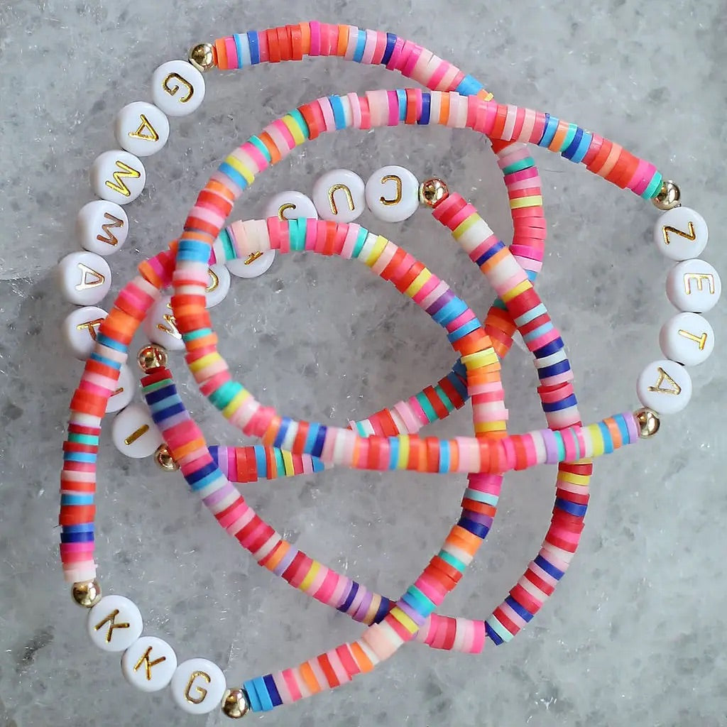 TA Sorority MULTI/GOLD Greek Chic Bracelet