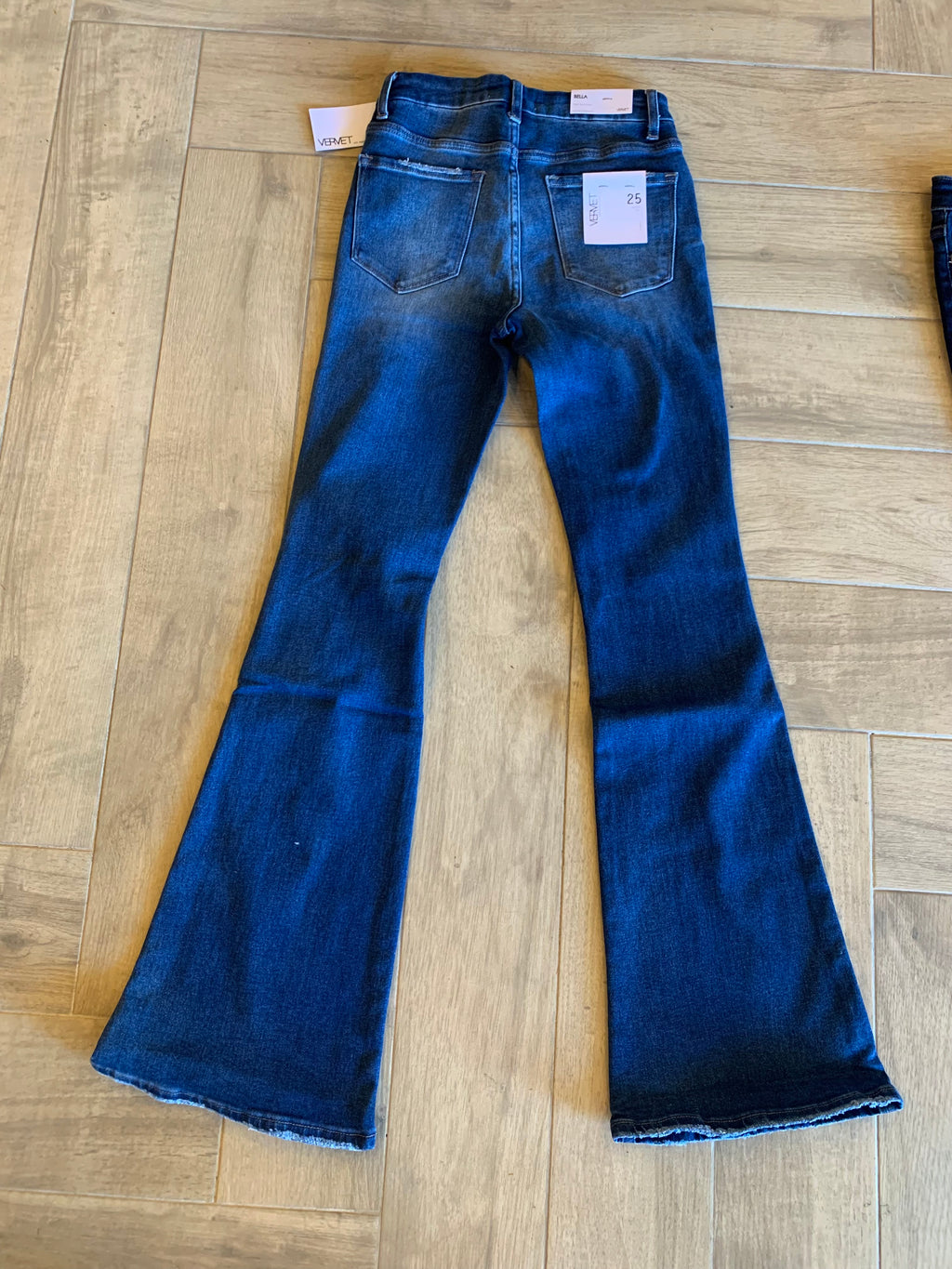 VERVET Hi~Rise BELLA Distressed Flare Jean