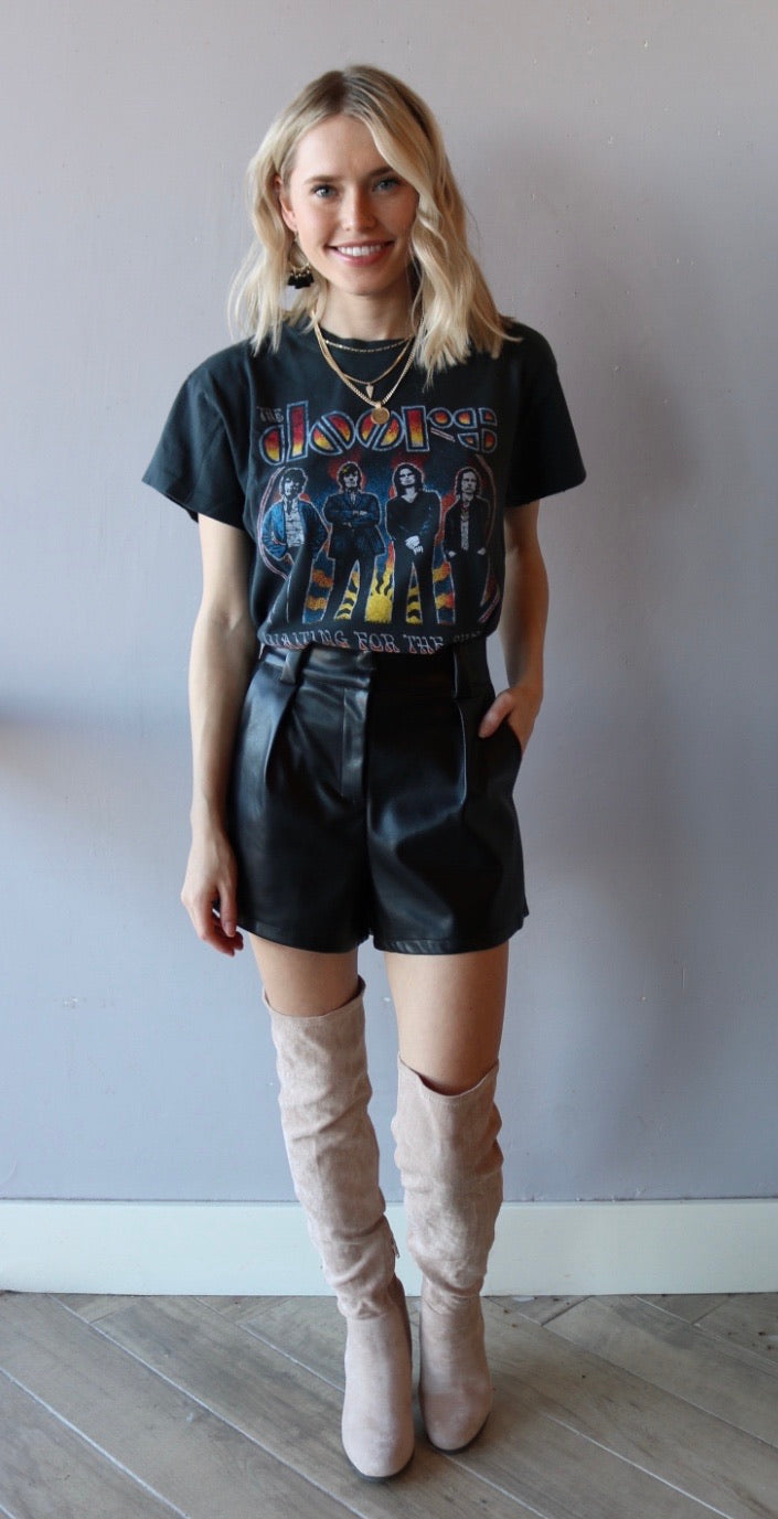 DAYDREAMER Vintage Black DOORS Waiting For The Sun Weekend Tee