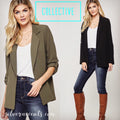COLLECTIVE RollSleeve Boyfriend Blazer Jacket