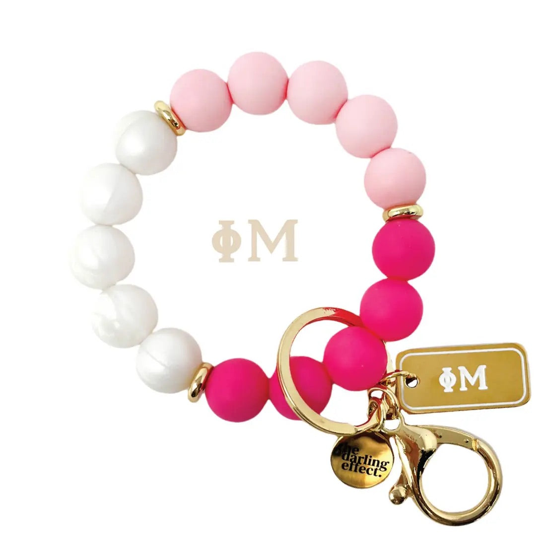 TDE Sorority Beaded KEYCHAIN Wristlet Greek Chic Hands Free