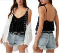 FREE PEOPLE Studded VIRGO Crop Tank