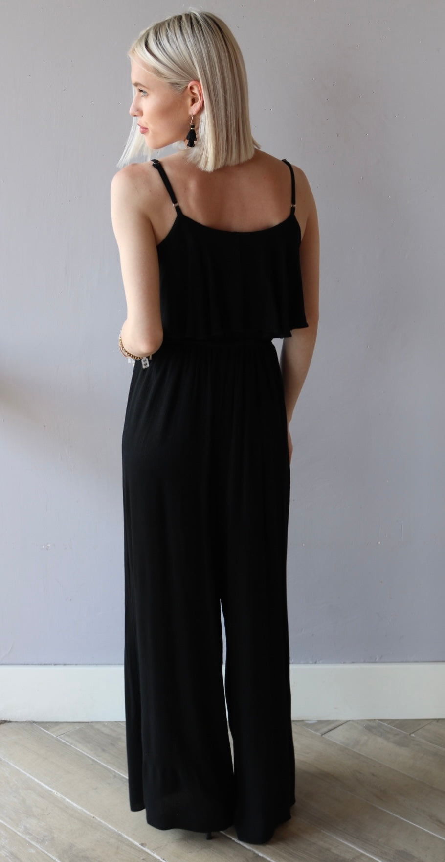 CLARA RuffleBust SmockWaist Jumpsuit