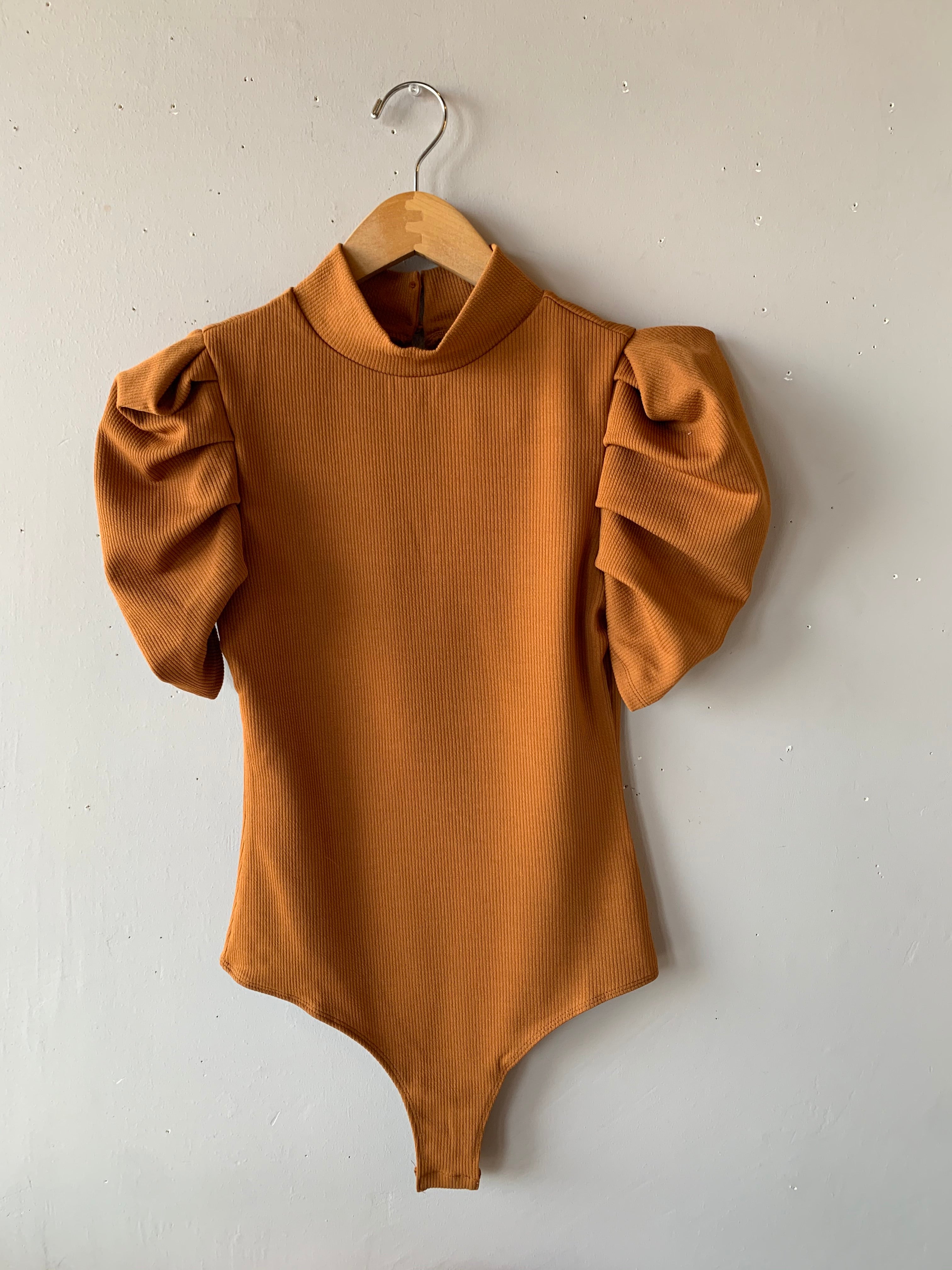 EXPO PuffSleeve MockNeck Bodysuit