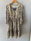 ALLEVIATE Python Smock~Waist Dress