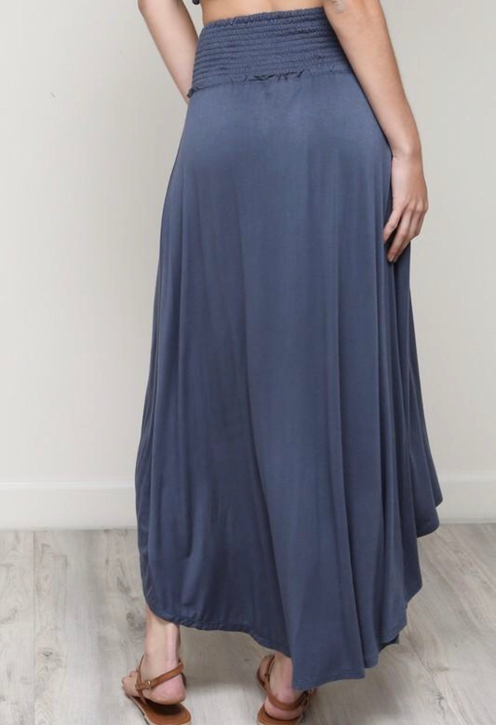 FRESNO Smocked Band Maxi Skirt