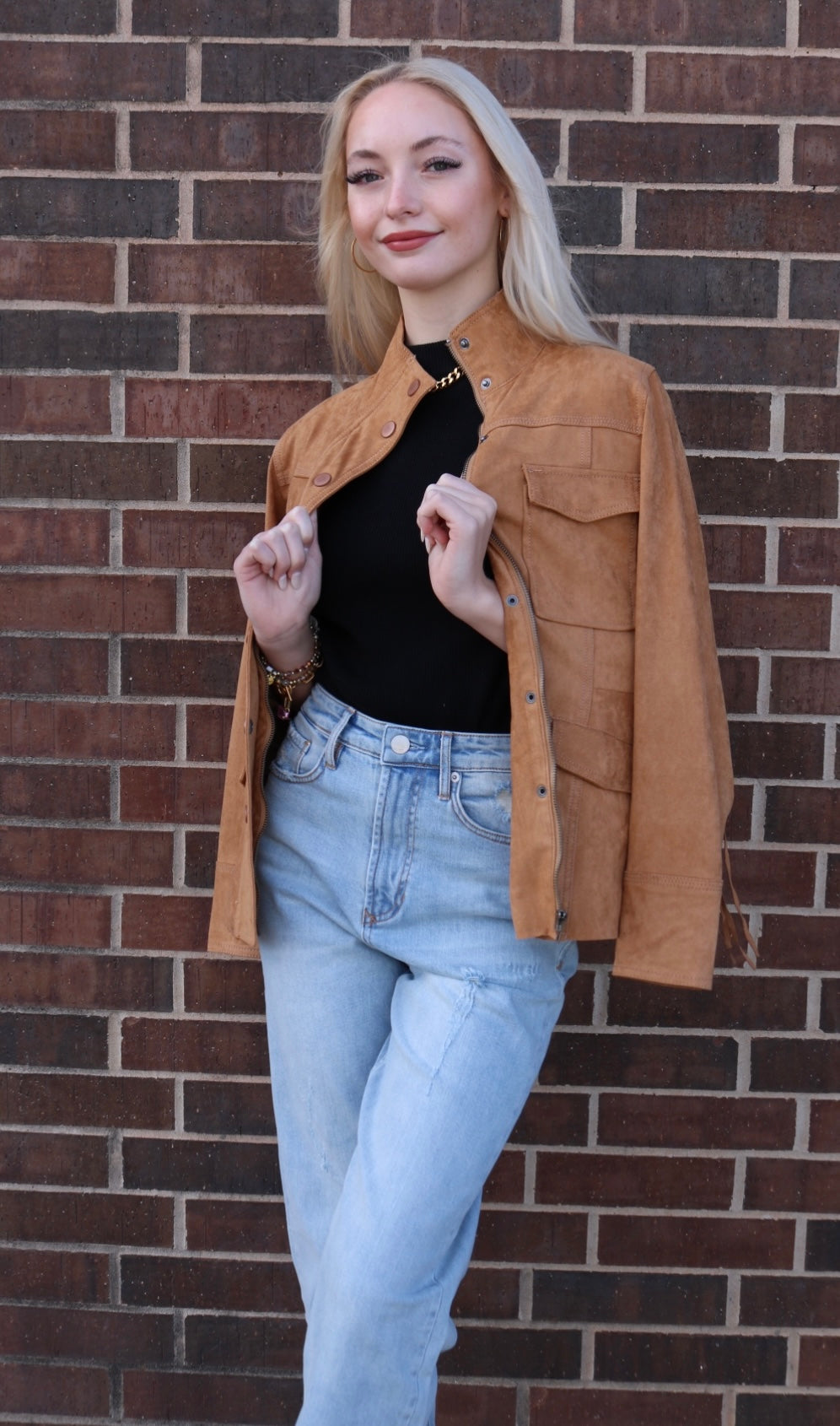 DEAR JOHN Fringe LEVI Suede Jacket