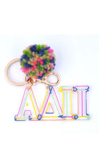 AL Sorority Keychain CONFETTI Pouch