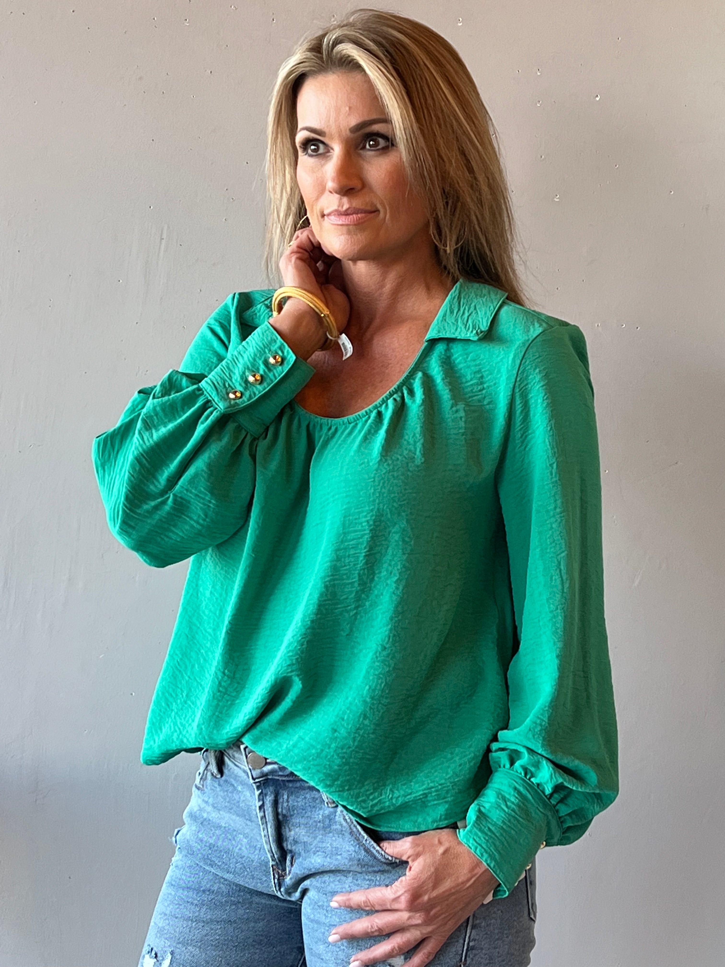 IVY JANE Scoop BARRED Shirred Neck Top