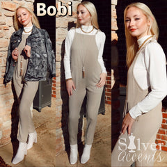 *BOBI Tie Shoulder DESERVE Gauze Jumpsuit