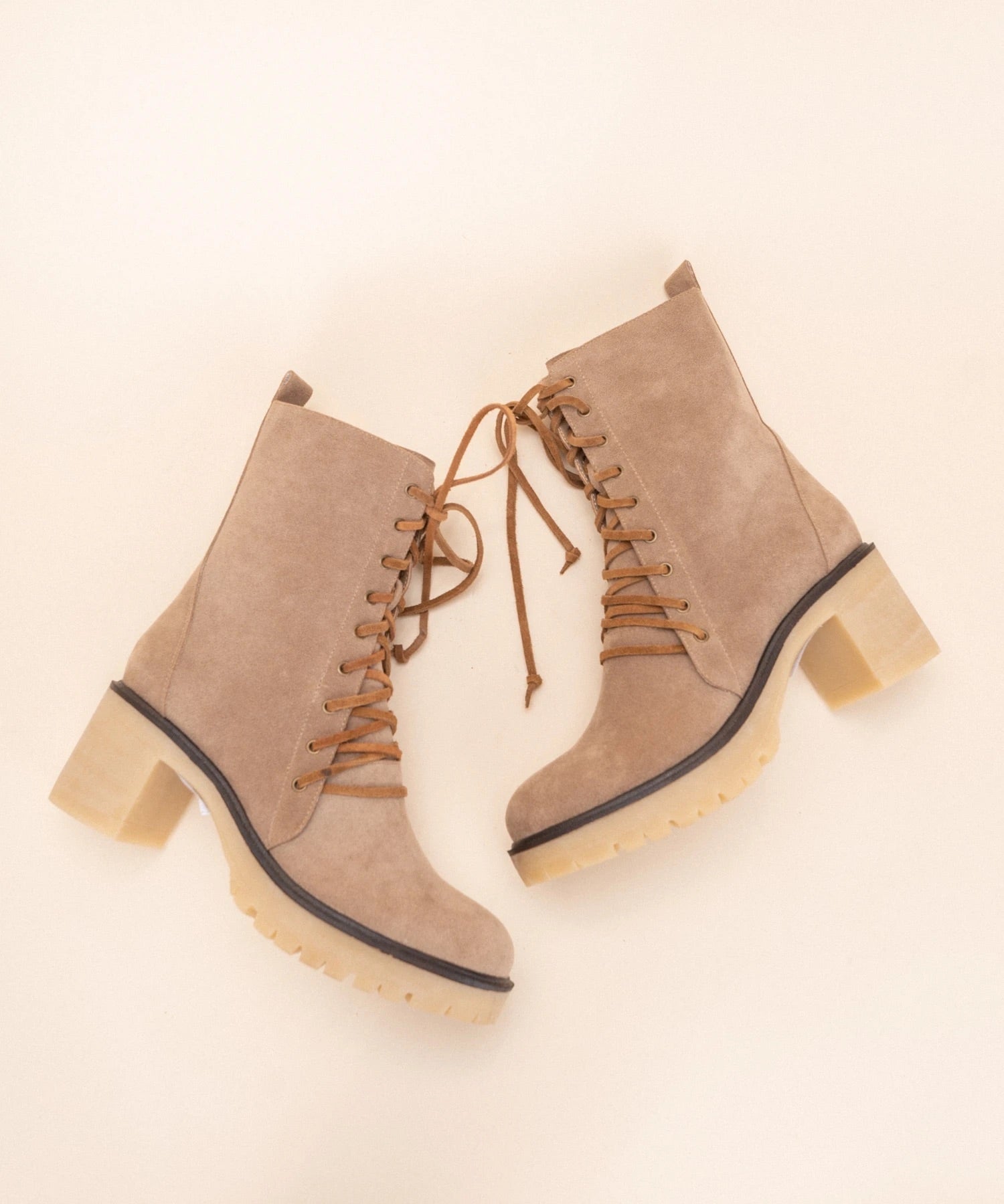 BUNKER Platform LaceUp Combat Bootie