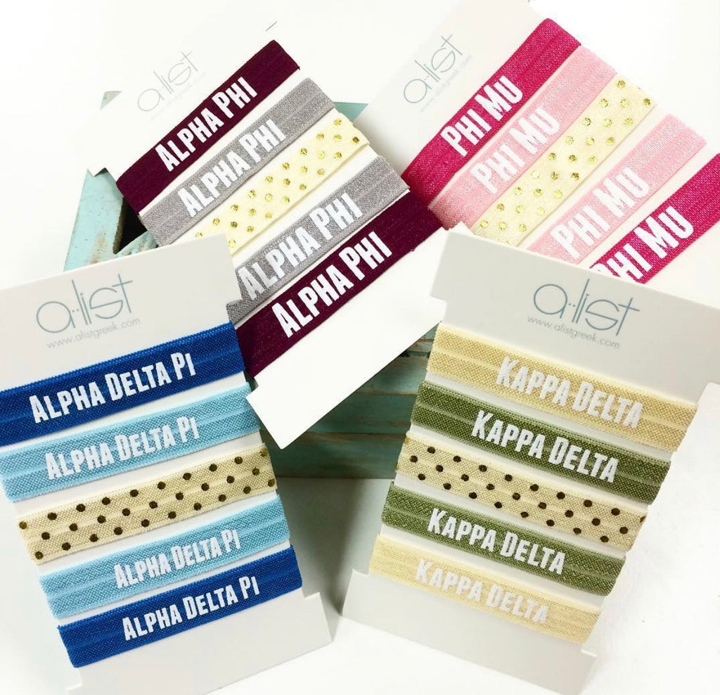 AL 5pc SORORITY HairTie Set