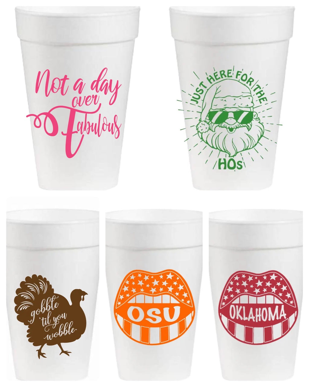 PM 12PK Logo Styrofoam Cups