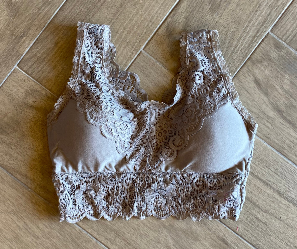 VITAL Lace Trim/Back Bralette