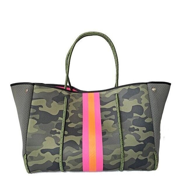 Parker & Hyde Neoprene Tote Bag - Dark Camo