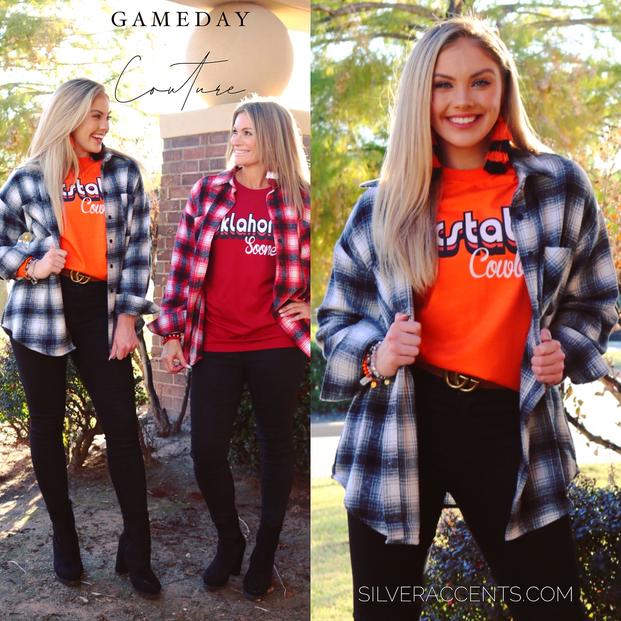 GAMEDAY COUTURE Throw Back VARSITY VIBES Oklahoma State Top