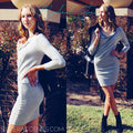 MICHAEL STARS BrushJersey CECILE CowlNeck RoucheBottom Dress
