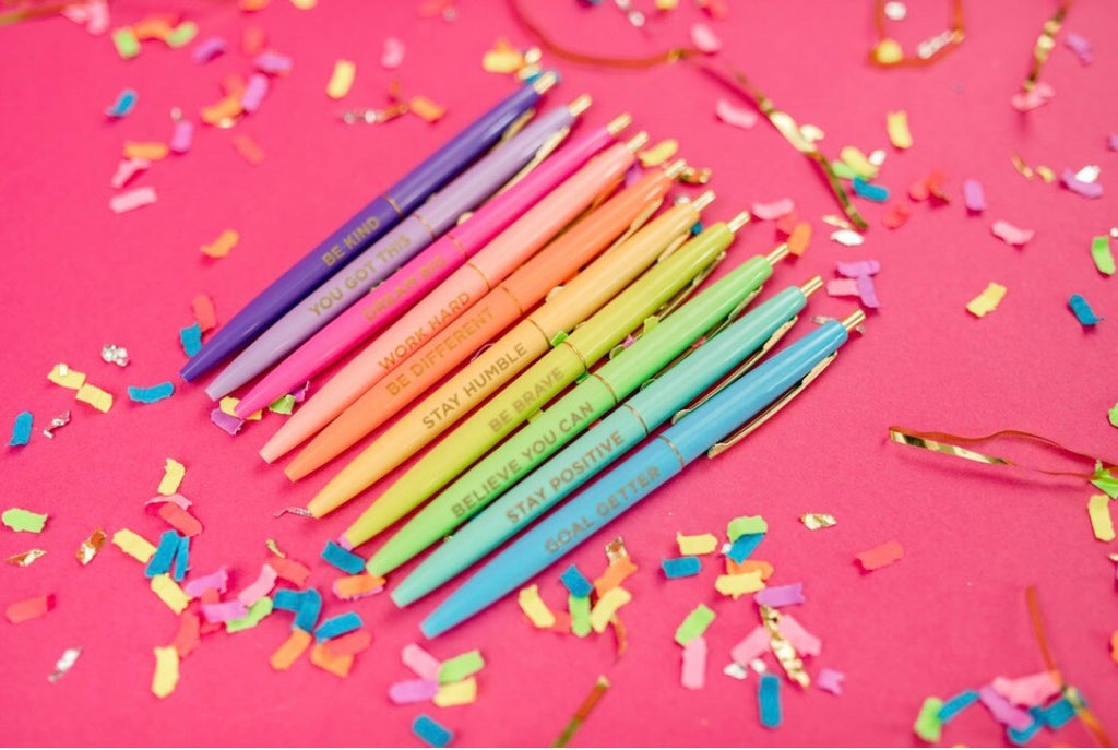 TAYLOR ELLIOTT 10pc Motivational Boxed Pen Set