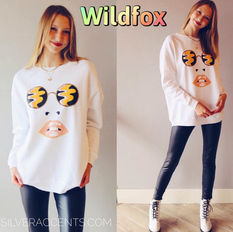 WILDFOX Fleece GROOVY VIEWS Roadtrip Sweatshirt Top
