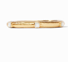 JULIE VOS Gold CATALINA Stone Hinge Bangle Bracelet