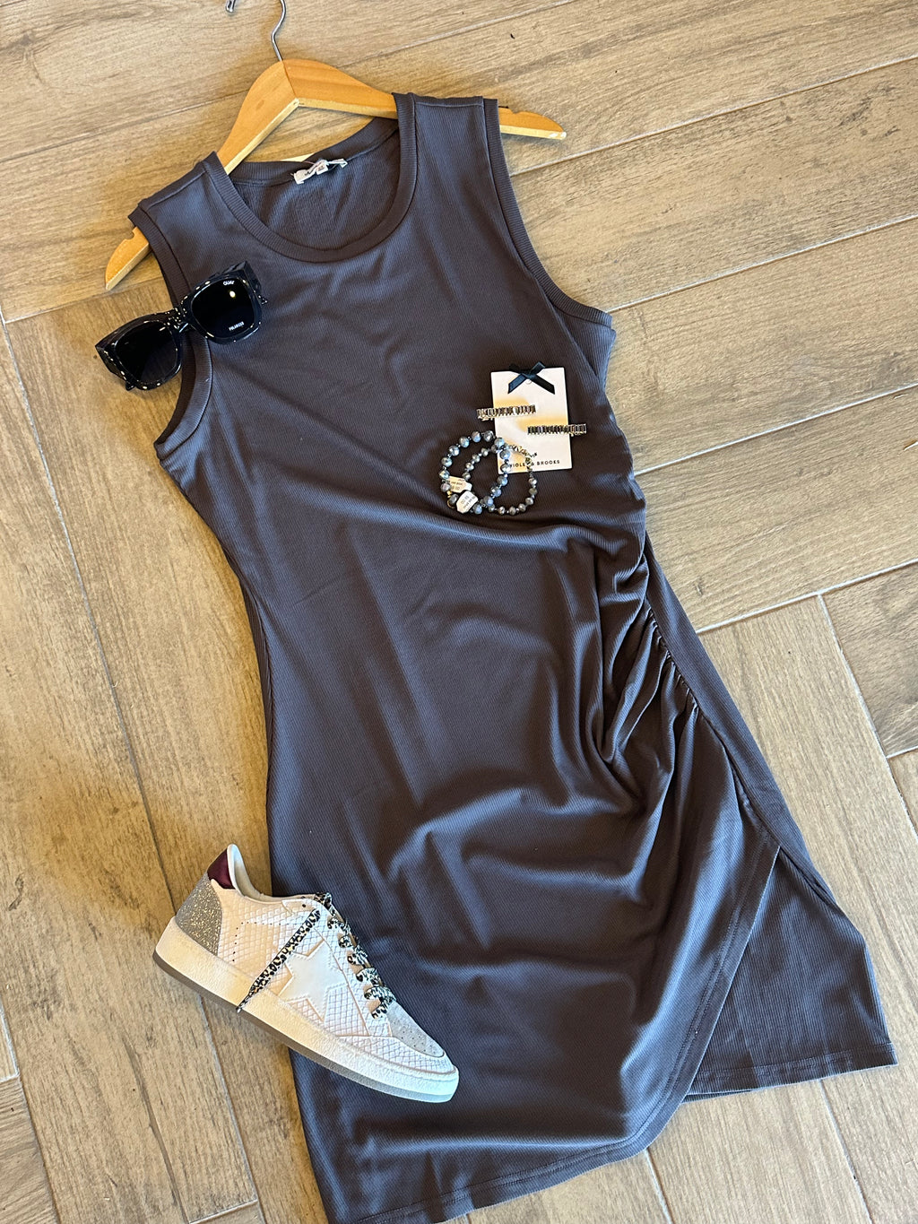 ANOTHER LOVE SideRuche YULIA Jersey Dress