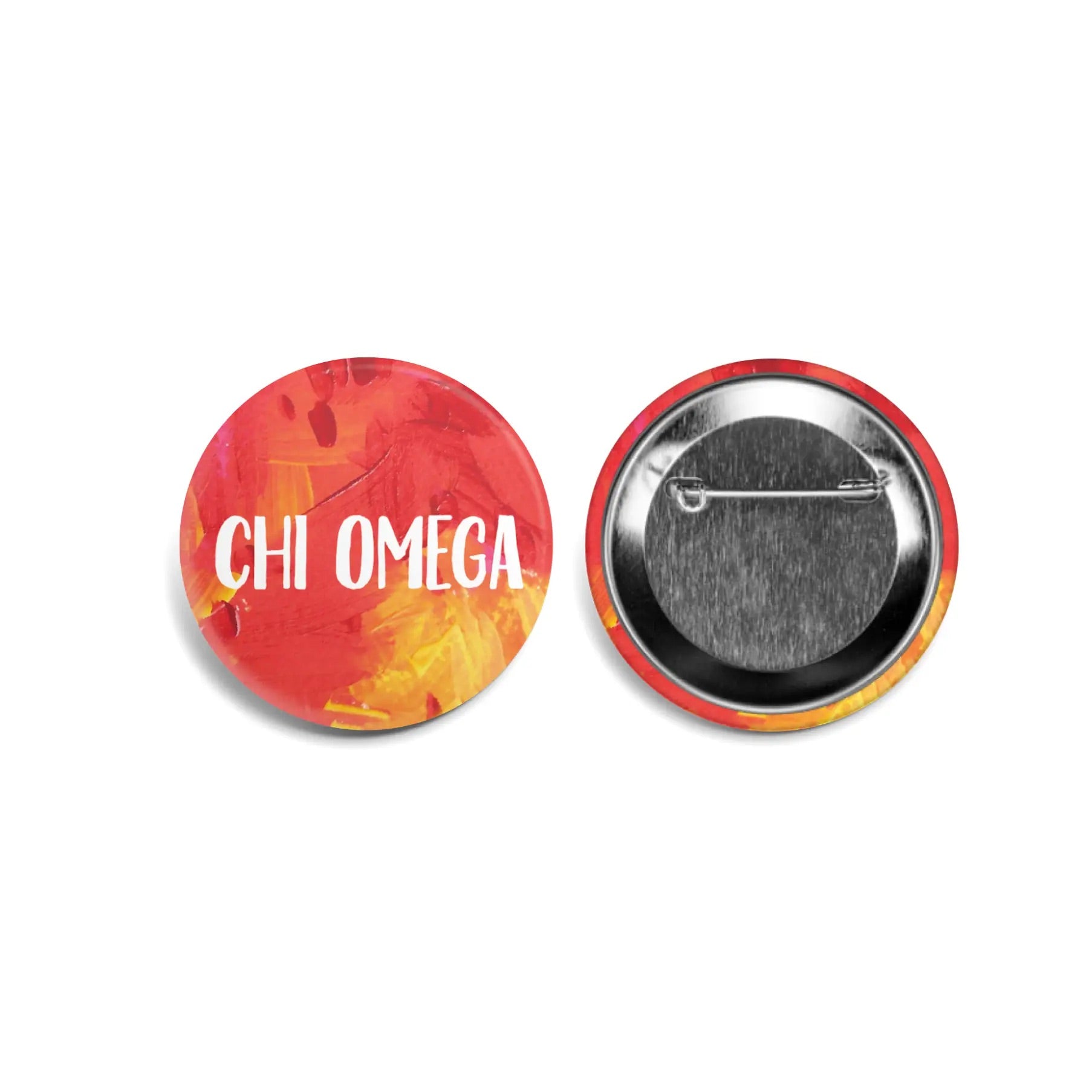 MS Sorority ABSTRACT Greek Chic Button