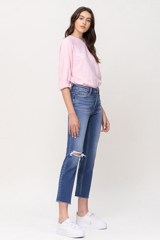 VERVET MidRise CARLENE Slim Straight Jean