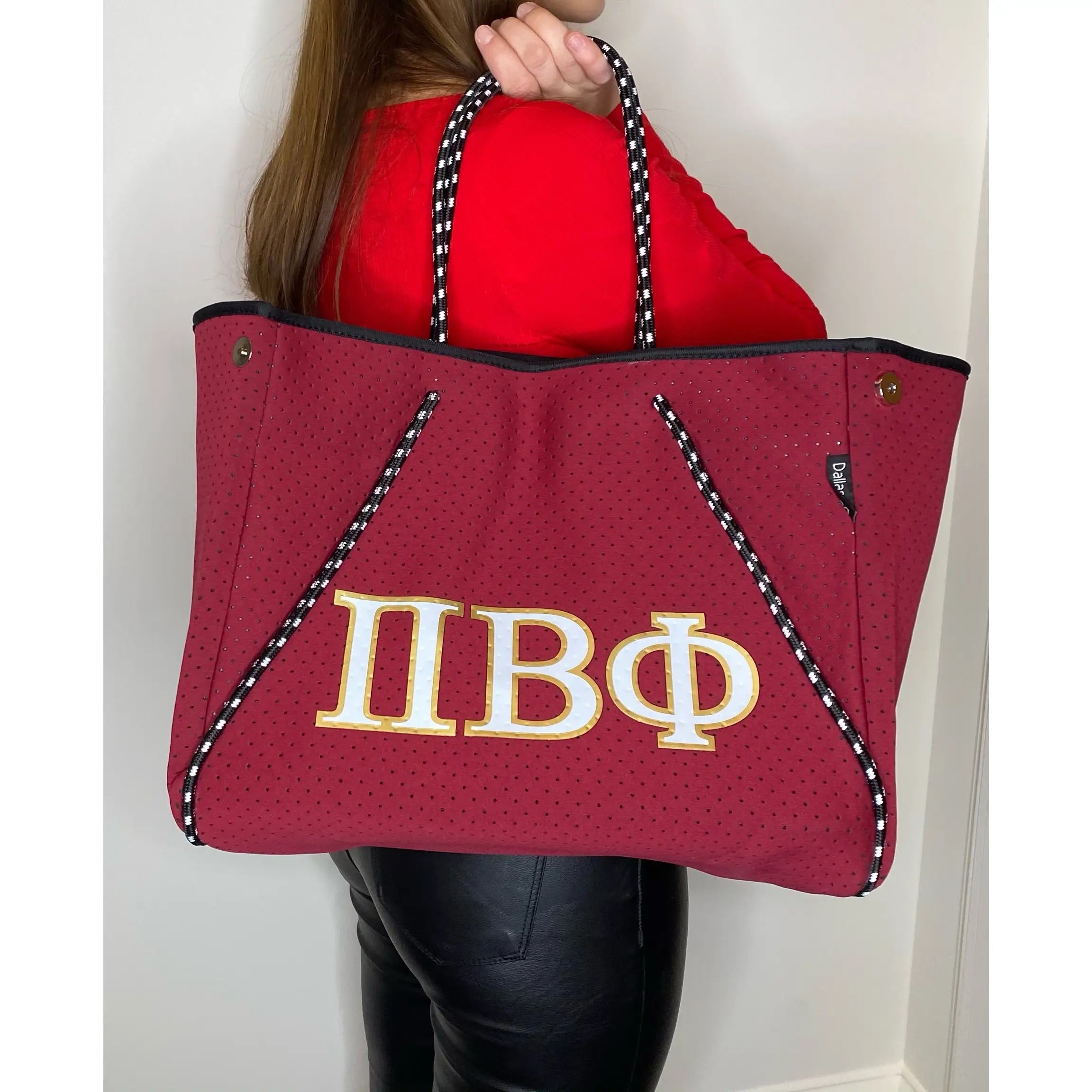 DH Sorority NEVERFULL Neoprene Greek Chic Tote Bag