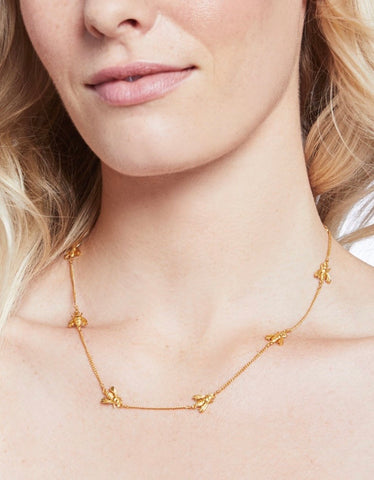 JULIE VOS Gold BEES Delicate Necklace
