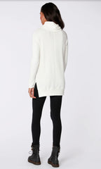 BOBI CowlNeck ASSENT WaffleKnit Top