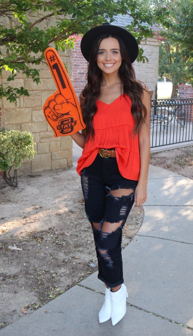 NAKED ZEBRA PROSPER Tiered Cami MatteSatin Tank Top