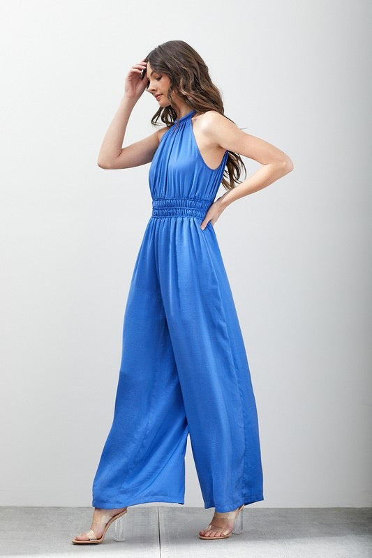 HighNeck REESE Sleeveless Wide-leg Jumpsuit