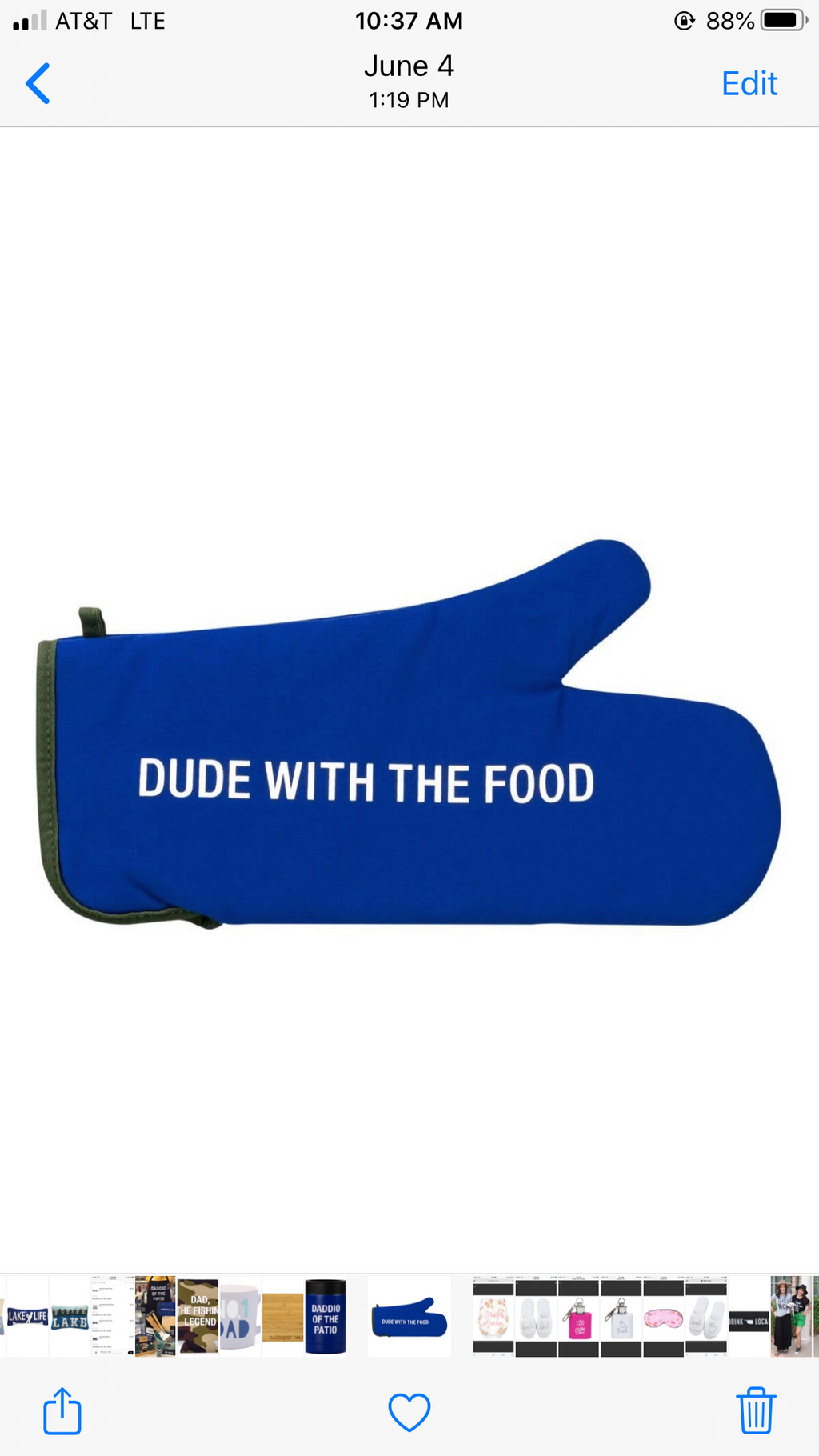 AF Dude With Food Grill Mitt