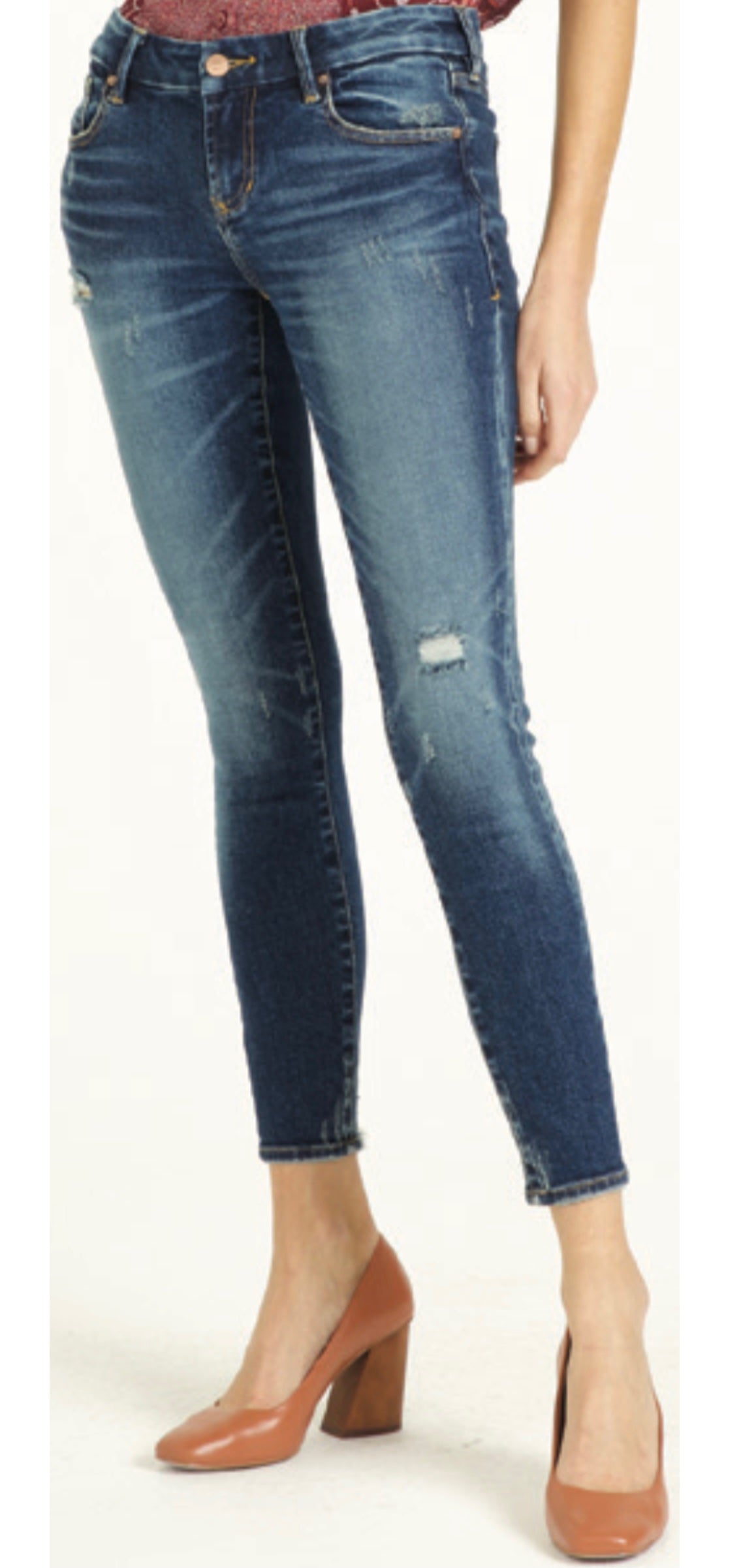DEAR JOHN High Rise GISELE Stretch Skinny Jeans