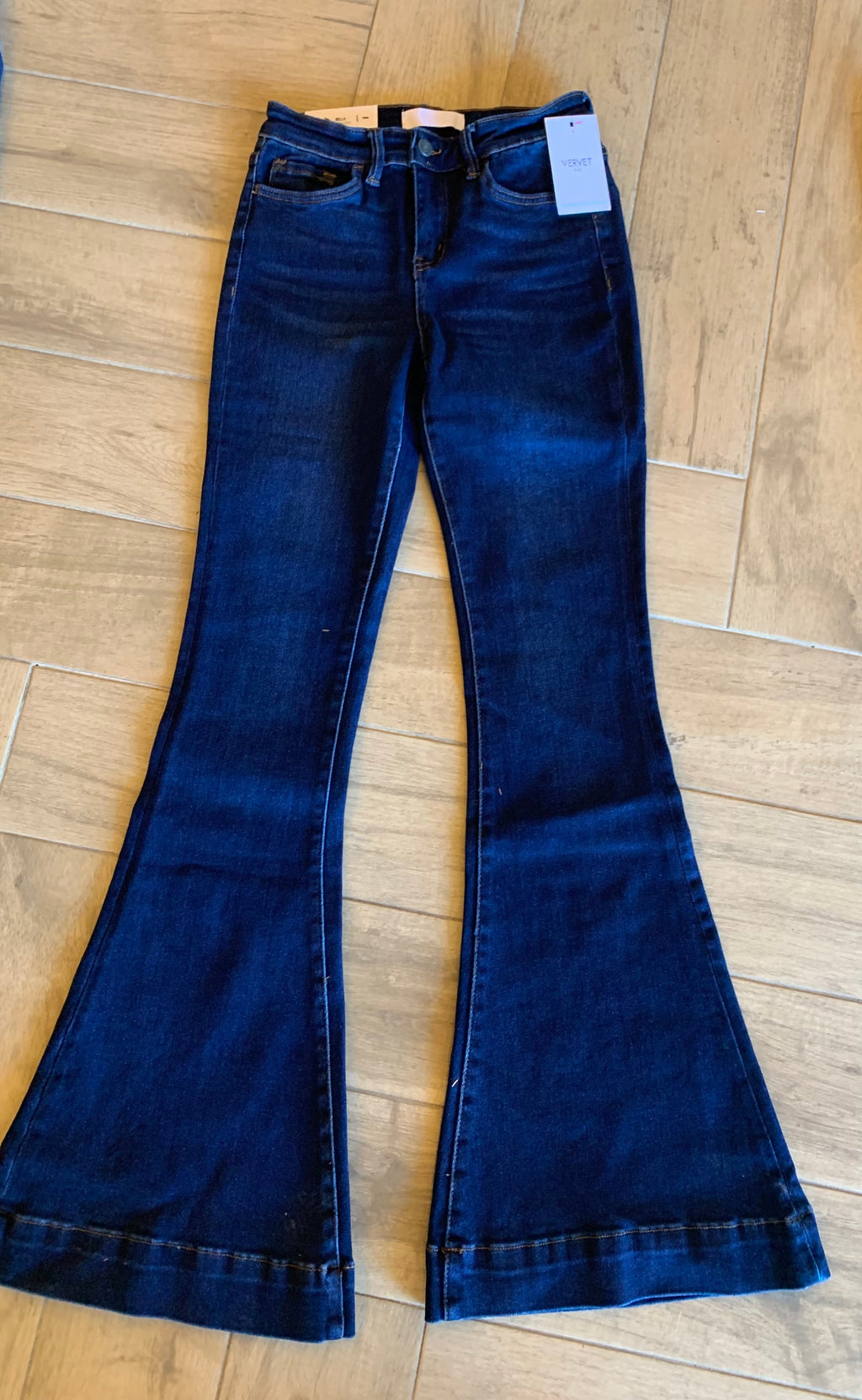 VERVET Hi~Rise BELLA FashionHem Flare Jean