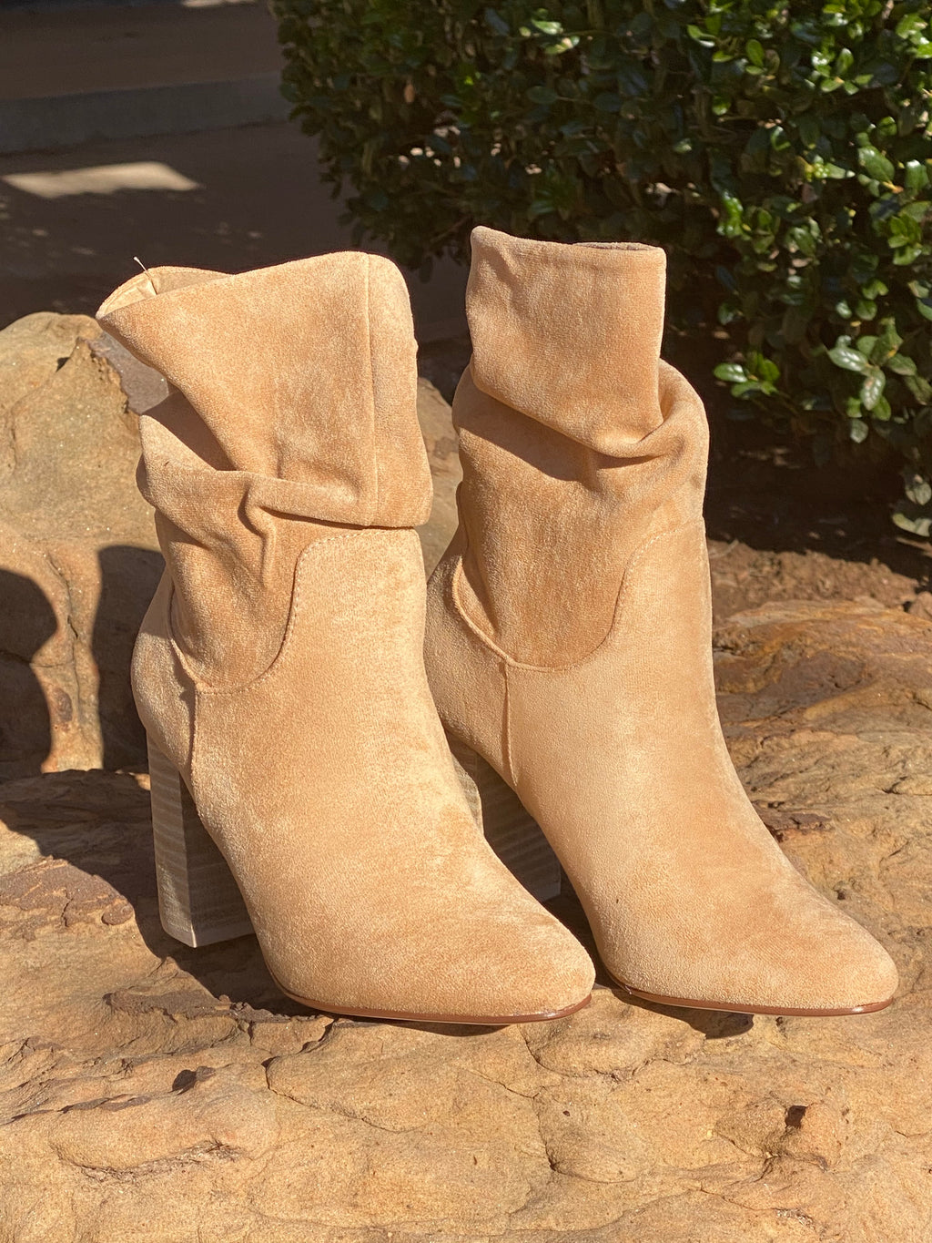 MANIC Slouchy Suede Ankle Booties