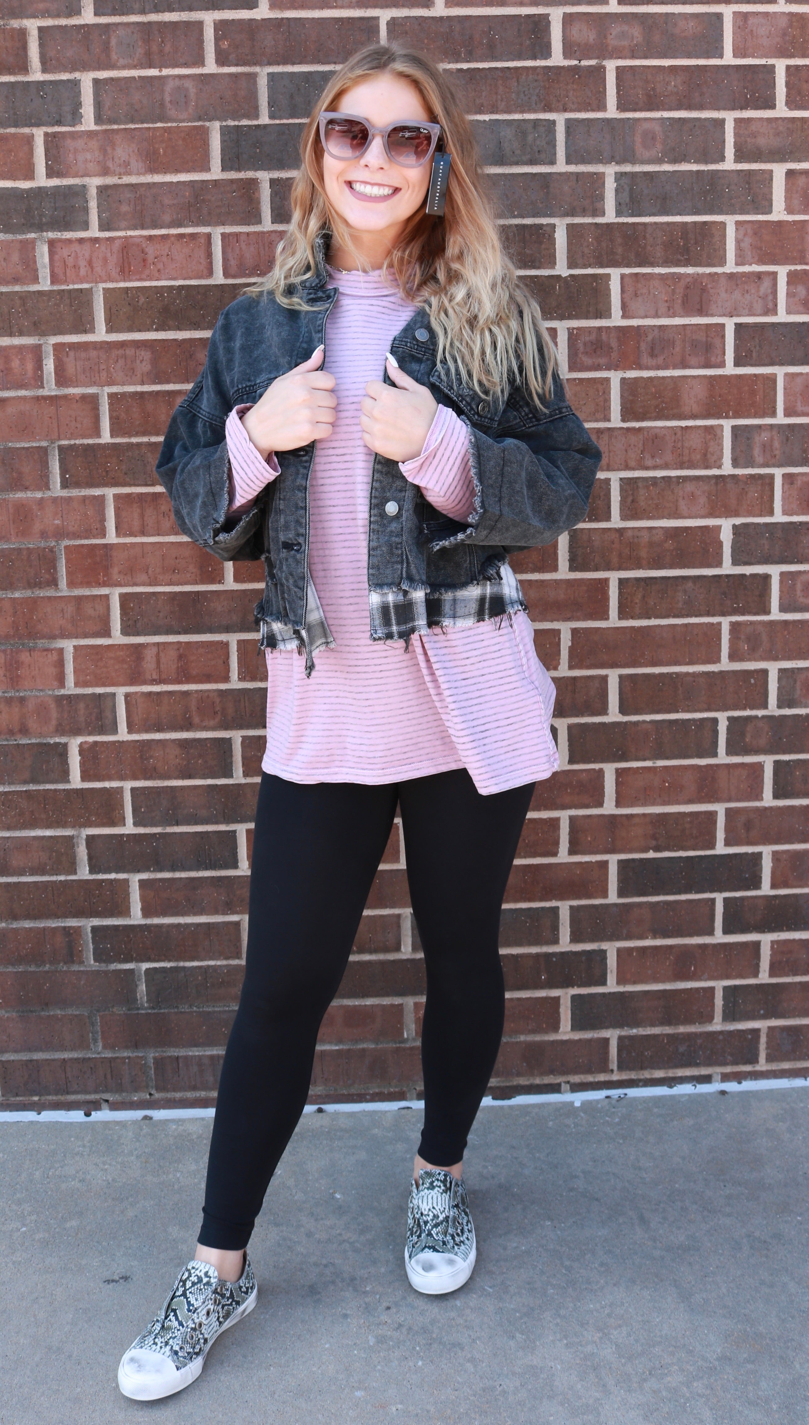 FREE PEOPLE Oversize Stripe BE FREE MockNeck Tunic Top