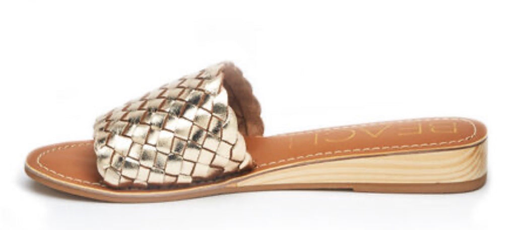 BEACH by MATISSE Braided PIPELINE MiniWedge Slide Sandal