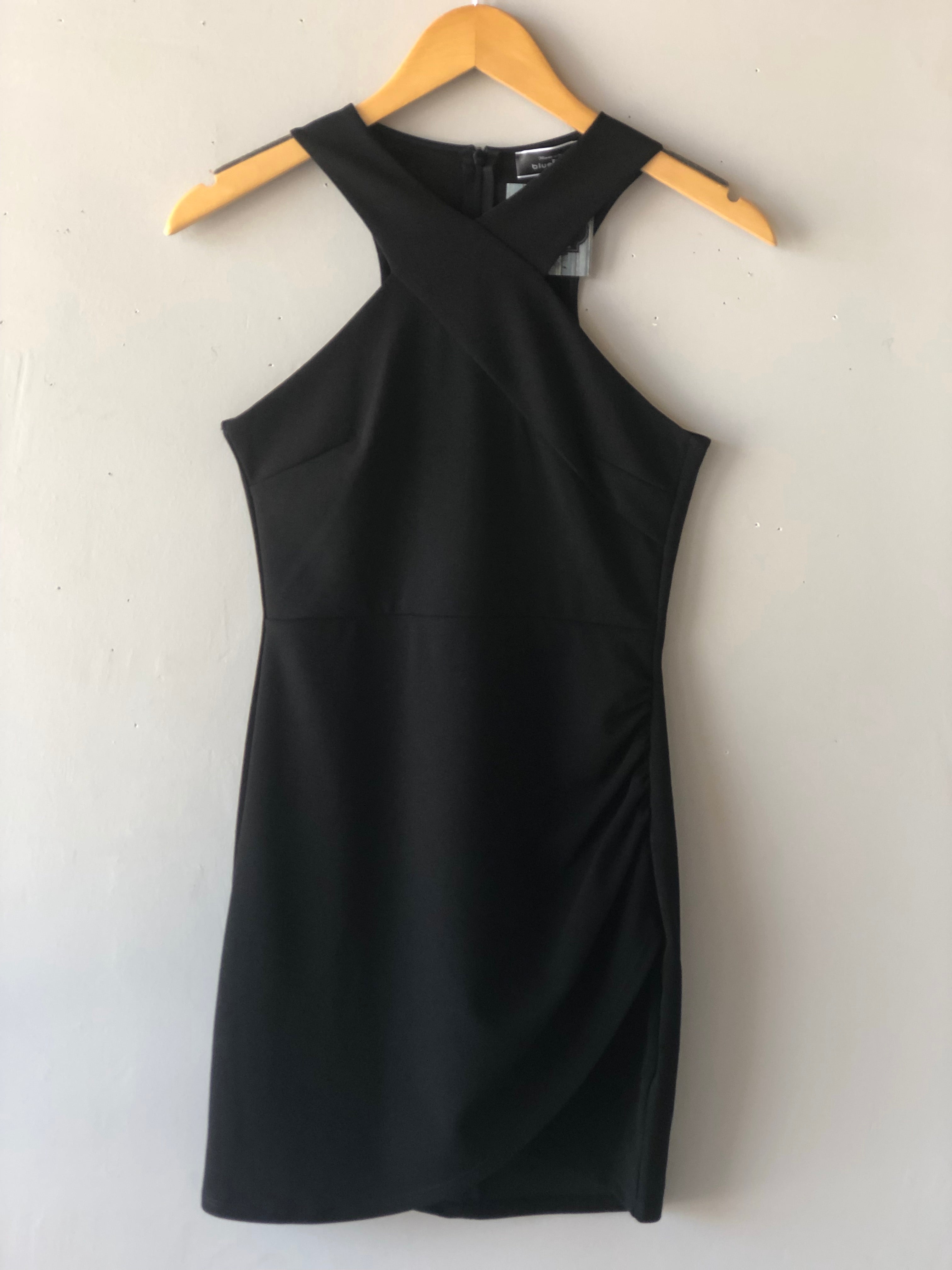 SCANDALOUS Cross Front Halter Neck Bodycon Dress