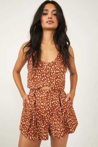 *FREE PEOPLE 2 Piece BENNETT Print Short Set