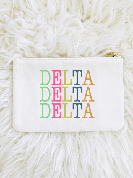 AL SORORITY COLOR BLOCK POUCH