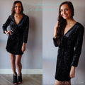 CONTENTMENT Velvet Blazer A-Line Dress