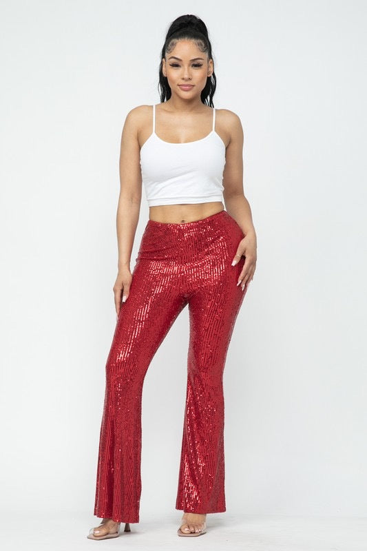 RIVAL Sequin Flare Pants