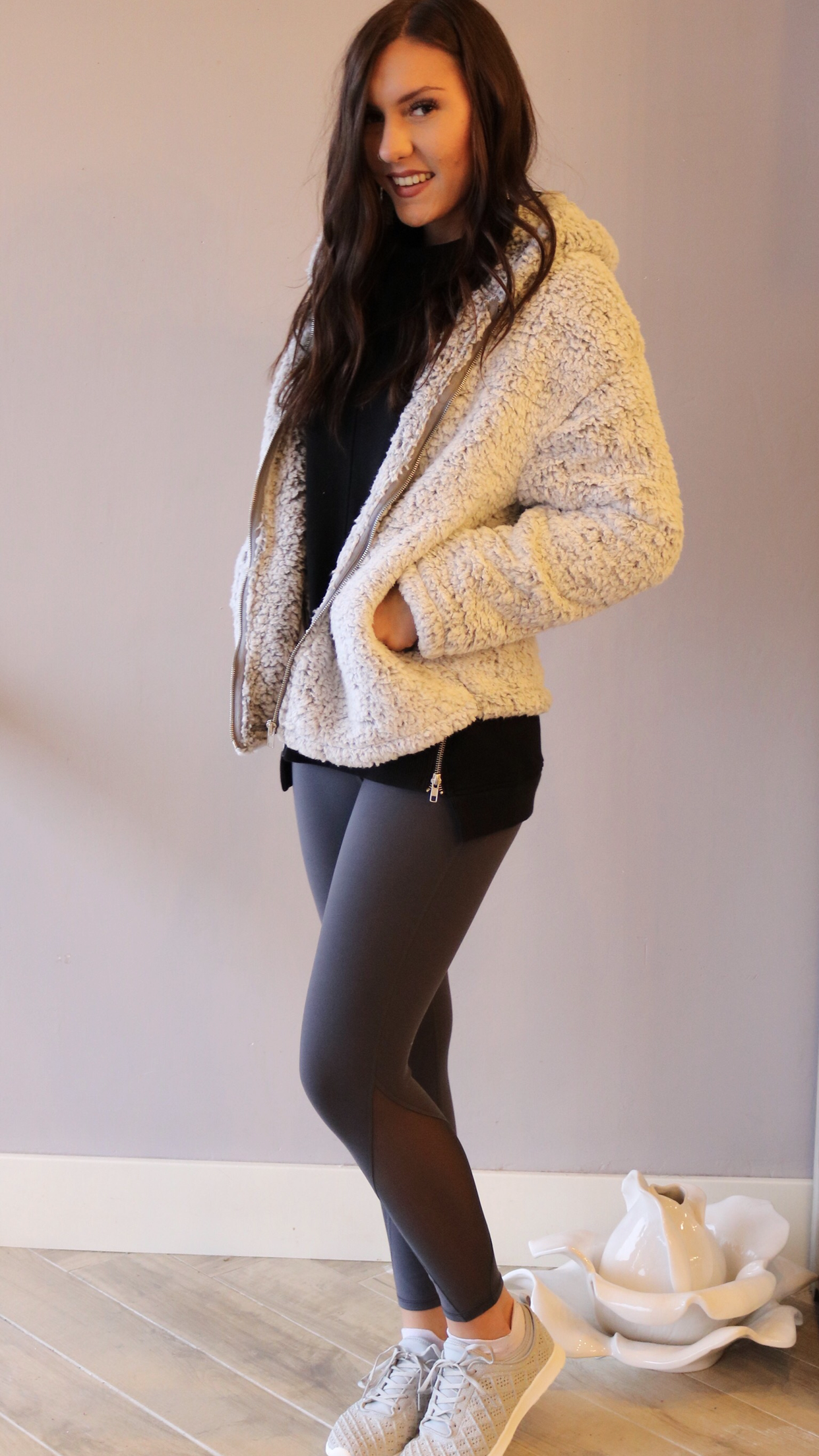 FROLIC SuperSoft Sherpa Zip Hoodie Jacket Top