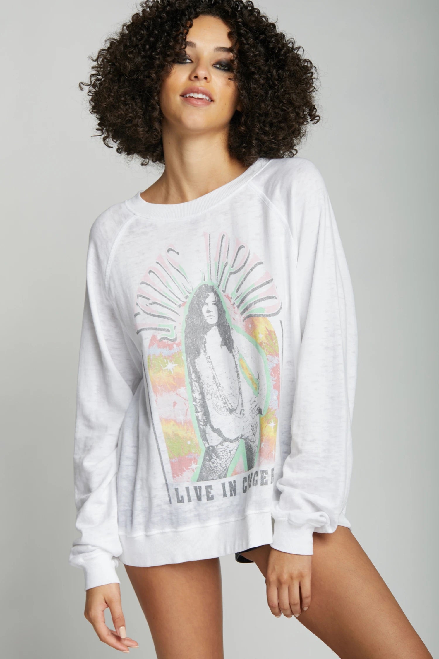 *RECYCLED KARMA JANIS JOPLN LIVE IN CONCERT LIGHTWEIGHT SWEATSHIRT